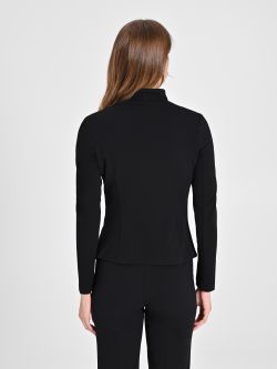 Jacke mit Reißverschluss aus Scuba-Kreppstoff in_i4