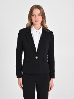 Veste à un seul bouton en néoprène det_2