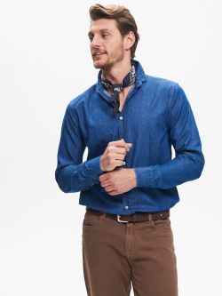 Medium-Wash Men’s Blue Denim Shirt QB24 sp_e1