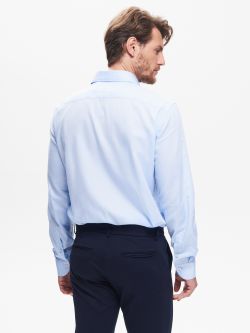 Light Blue Men's Classic Shirt with a French CollarQB24 in_i4
