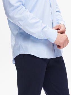 Light Blue Men's Classic Shirt with a French CollarQB24 in_i5