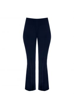 Curvy palazzo trousers in technical fabric det_4
