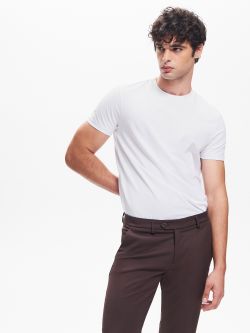 T-Shirt mit Rundhalsausschnitt für Herren in Weiß QB24 sp_e1