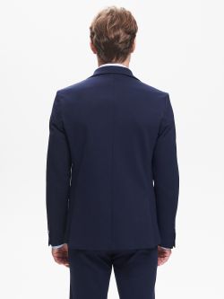 Giacca Due Bottoni Uomo Punto Milano Blu QB24 in_i4