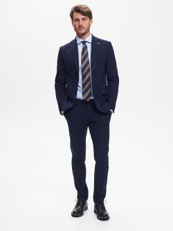 Giacca Due Bottoni Uomo Punto Milano Blu QB24 in_i7