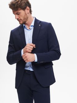 Giacca Due Bottoni Uomo Punto Milano Blu QB24 sp_e1