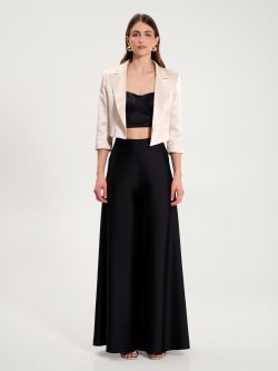 Spenzer mit Lurex in Beige det_1