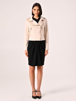 Faux Suede Biker Jacket det_1