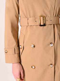 Beige Trench Coat in_i5