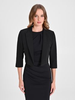 Black Draped Sheath Dress det_2