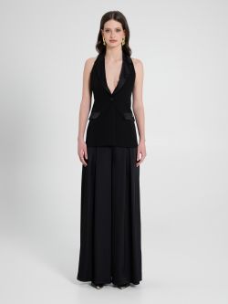 Gilet avec détails en satin det_1
