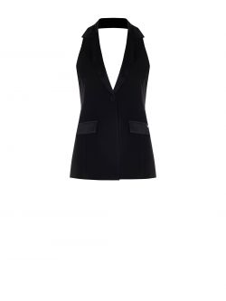 Gilet avec détails en satin det_4