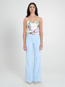 Floral-Print Bustier Top det_1