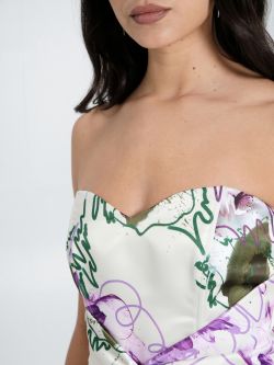 Floral-Print Bustier Top in_i5