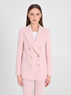 Pink Double-Breasted Jacket det_2