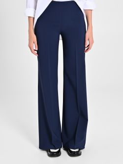 Palazzo Trousers in Blue Technical Fabric det_2