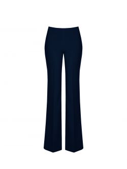 Palazzo Trousers in Blue Technical Fabric det_4