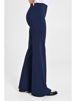 Palazzo Trousers in Blue Technical Fabric in_i7