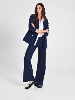 Palazzo Trousers in Blue Technical Fabric sp_e1