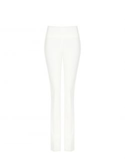 Pantalon évasé beige en tissu technique beige det_4