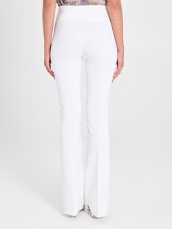 Pantalon évasé beige en tissu technique beige in_i4