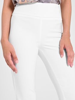 Pantalon évasé beige en tissu technique beige in_i5