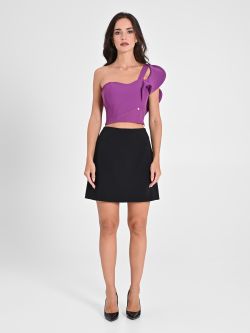 A-line Mini Skirt in Technical Fabric det_1