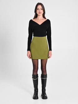 A-line Mini Skirt in Technical Fabric det_1