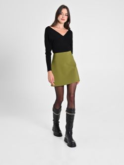 A-line Mini Skirt in Technical Fabric sp_e1