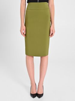 Moss Green Skirt in Technical Fabric