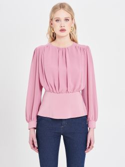 Antique Pink Georgette Blouse det_3