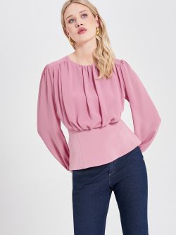 Antique Pink Georgette Blouse sp_e1