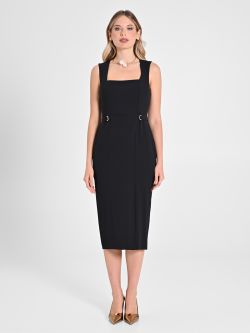 Sheath Dress with Buckles det_1