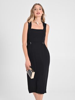 Sheath Dress with Buckles in_i7