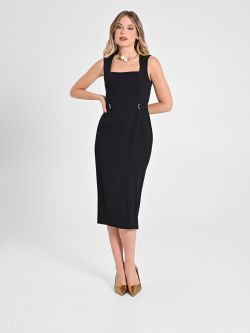 Sheath Dress with Buckles sp_e1