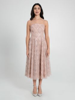 Pink Glitter Tulle Dress det_1