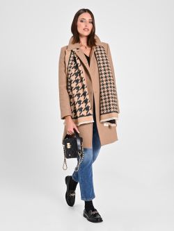 Camel Jumper with Gold Buttons in_i7