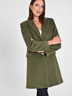 Military Green Medium-Length Coat sp_e1