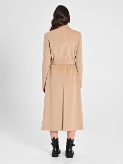 Camel Hair Maxi Coat with Belt det_3