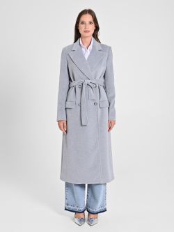 Maxi Grey Coat with Belt det_1