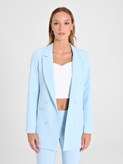 Light Blue Double-Breasted Jacket det_2