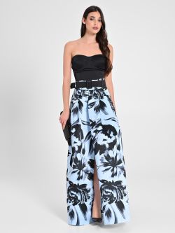 Maxi Floral Duchesse Skirt in_i7