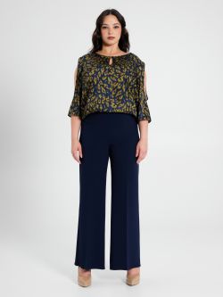 Pantaloni Curvy Palazzo Blu Rinascimento