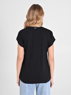 Blouse en envers satin noir in_i4