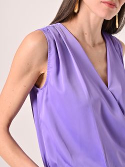 Crossover Top in Lavender Purple Satin in_i5