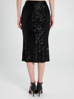Sequinned Pencil Skirt in_i4