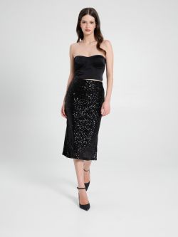 Sequinned Pencil Skirt sp_e1