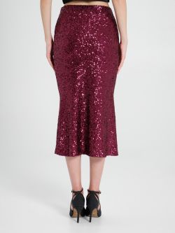 Sequinned Pencil Skirt in_i4