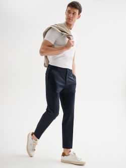 Men's Regular Trousers in Technical Fabric QB24 in_i7