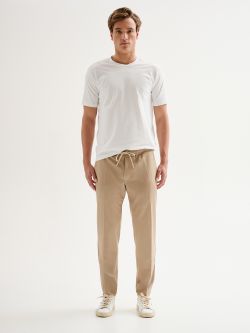 Pantalon de jogging cordon de serrage QB24 homme det_1